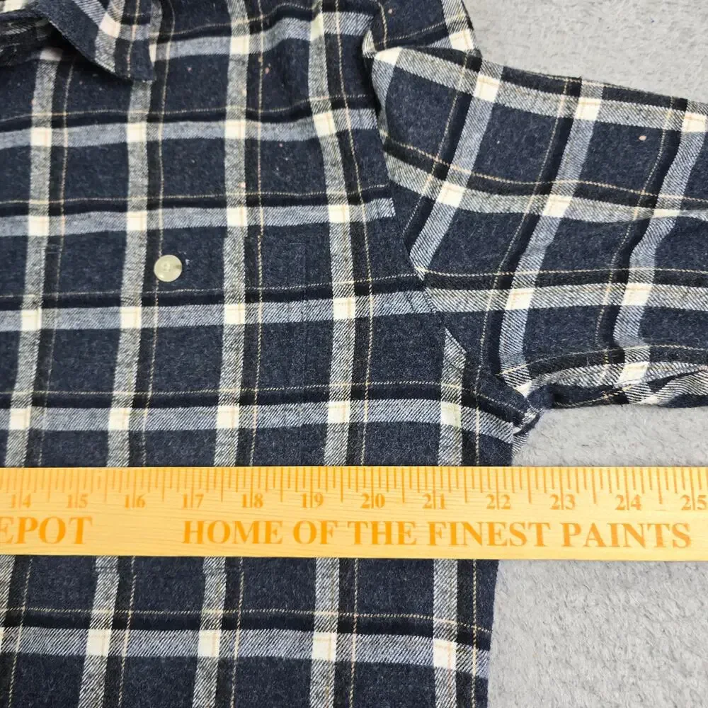 Sonoma Flannel Button Shirt Lot of‎ 2 Men's Medium Plaid Workwear Long Sleeve